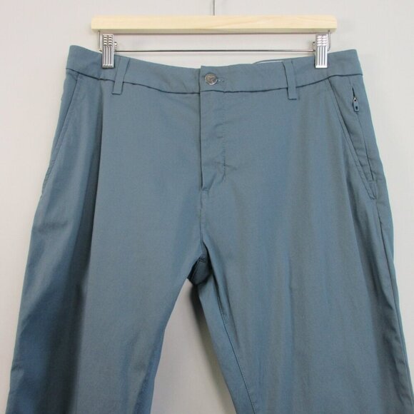 Birddogs Men's Chino Pants 34X34 Blue Cotton Blend Straight Leg Performance 404 - Picture 4 of 9